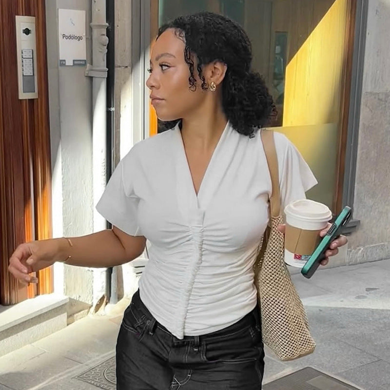 Débardeur enveloppant ajusté pour femmes R&B