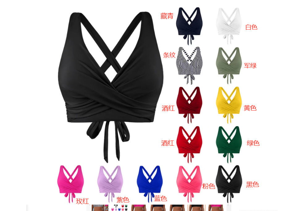 Haut de bikini enveloppant confortable pour femmes R&B