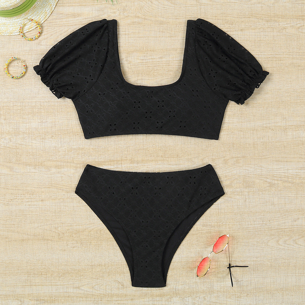Bikini femme avec manches bouffantes et taille haute Echo Archiv