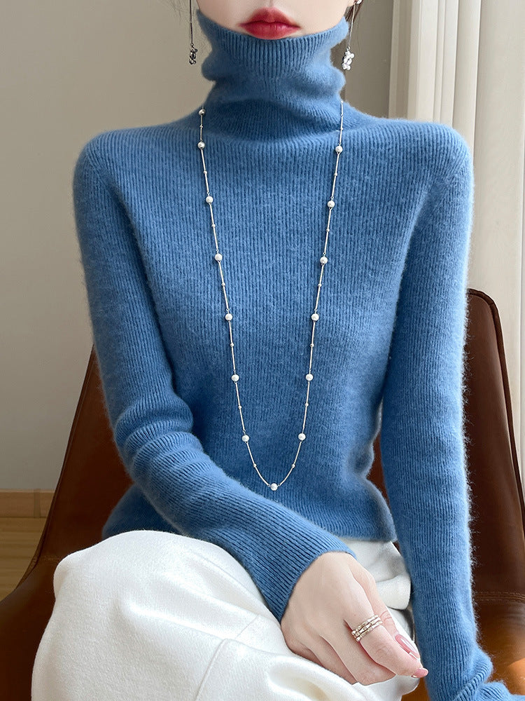 Pull col roulé slim fit pour femmes