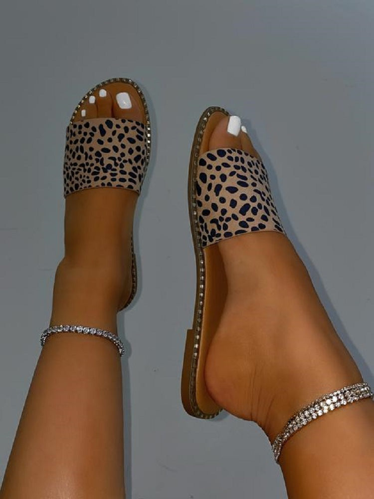Sandales Transparentes pour Femmes avec Décor Brillant et Semelle Confortable R&B