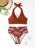 Ensemble de maillot de bain combiné pour femmes à taille haute R&B