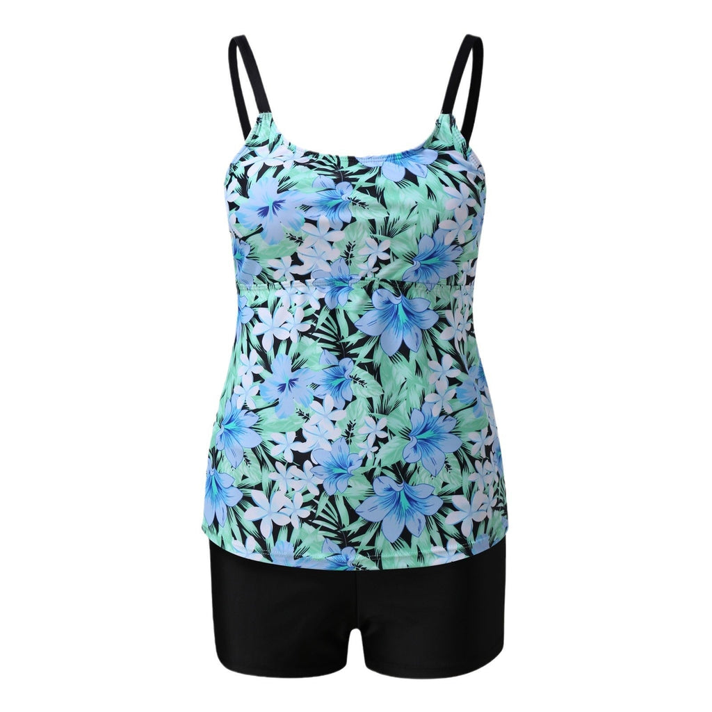 Ensemble Tankini Femme avec Haut Floral et Shorts Élégants Echo Archiv