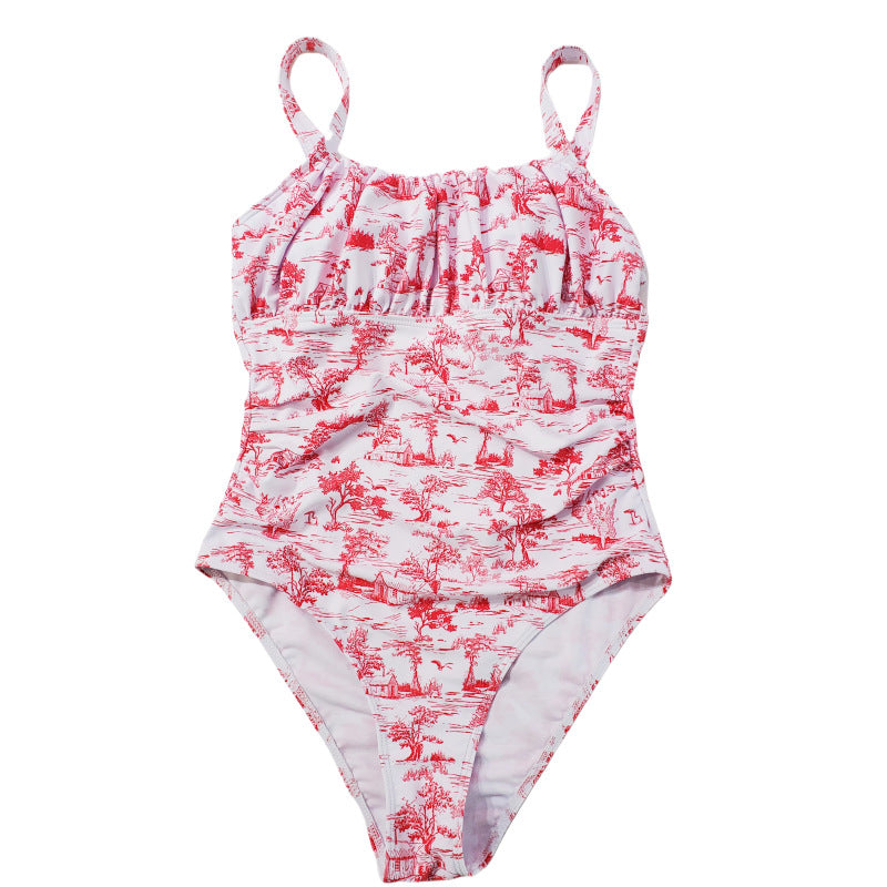 Maillot de bain une pièce pour femmes avec motif floral R&B