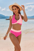 Ensemble de bikini taille haute pour femmes avec haut sportif et bandeau élégant R&B