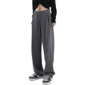 Pantalon palazzo pour femmes en sweat à coupe décontractée avec taille haute confortable, cordon de serrage et poches latérales Echo Archiv