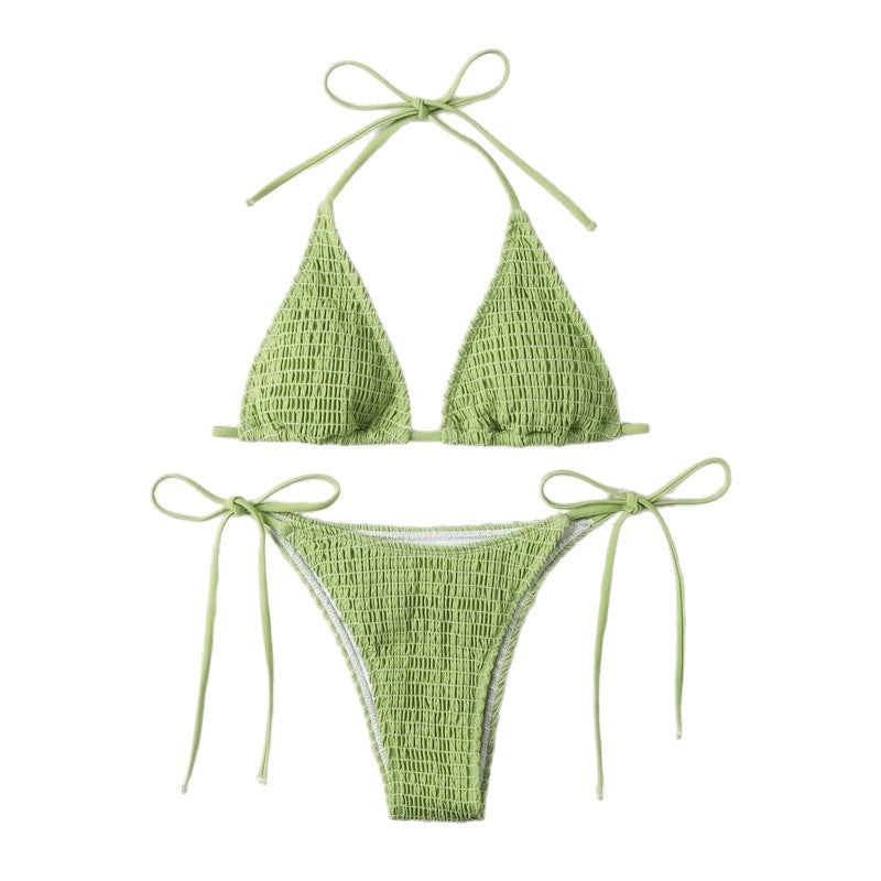 Bikini triangle raffiné pour femmes avec bretelles réglables R&B