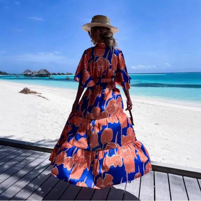Kimono élégant pour femmes avec design floral R&B