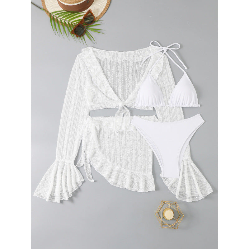 Ensemble de bikini pour femmes avec veste de plage transparente Echo Archiv