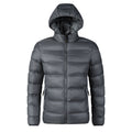 Veste matelassée imperméable pour hommes avec capuche