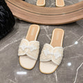 Mules tendance pour femmes avec des décorations décoratives et un design de semelle confortable R&B