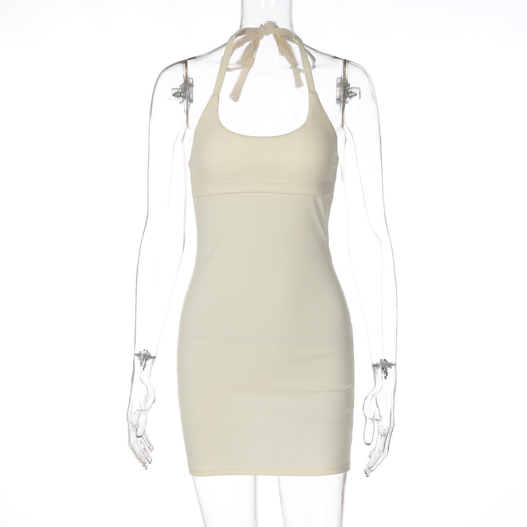 Robe de loisirs pour femmes avec coupe slim et bretelles spaghetti Heidi-Mode