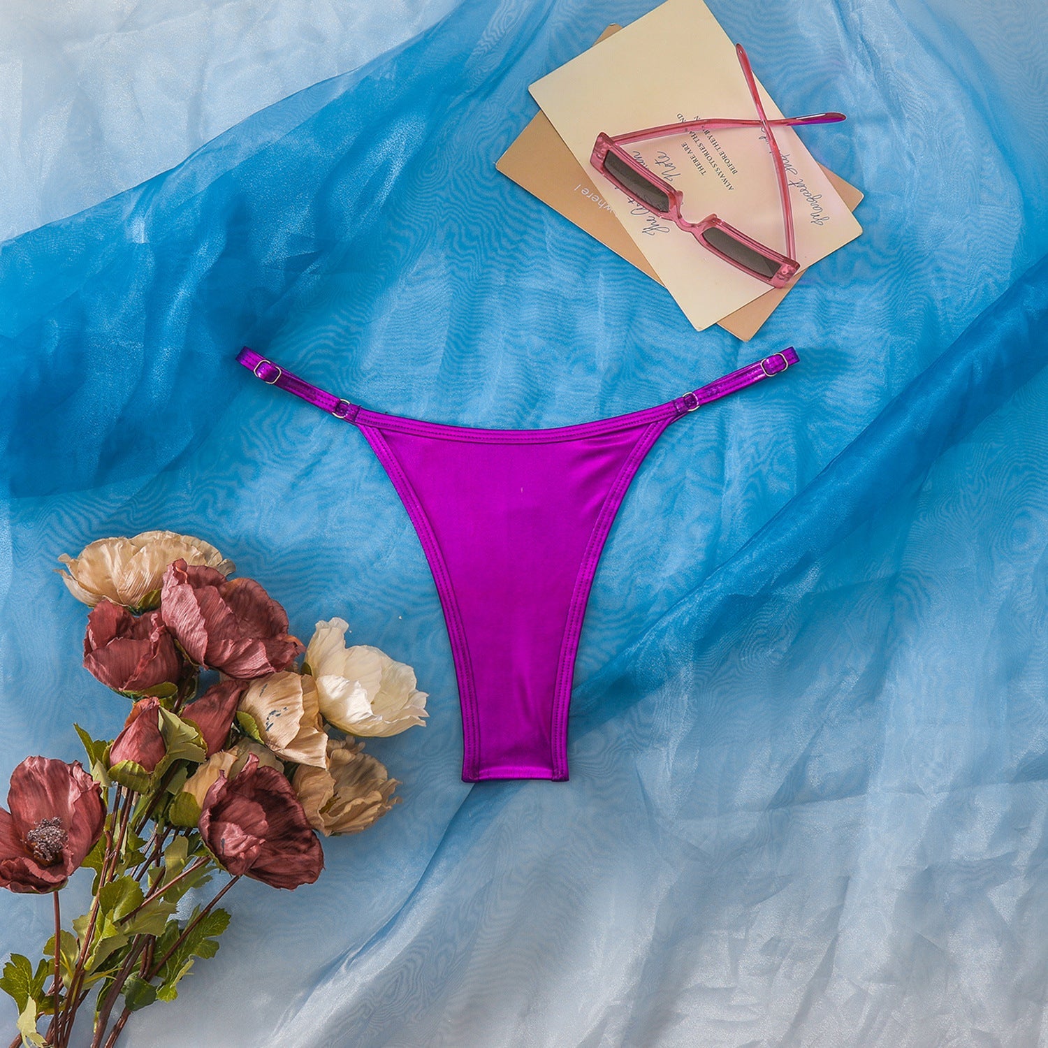 Culotte de bikini taille haute pour femmes au design élégant R&B
