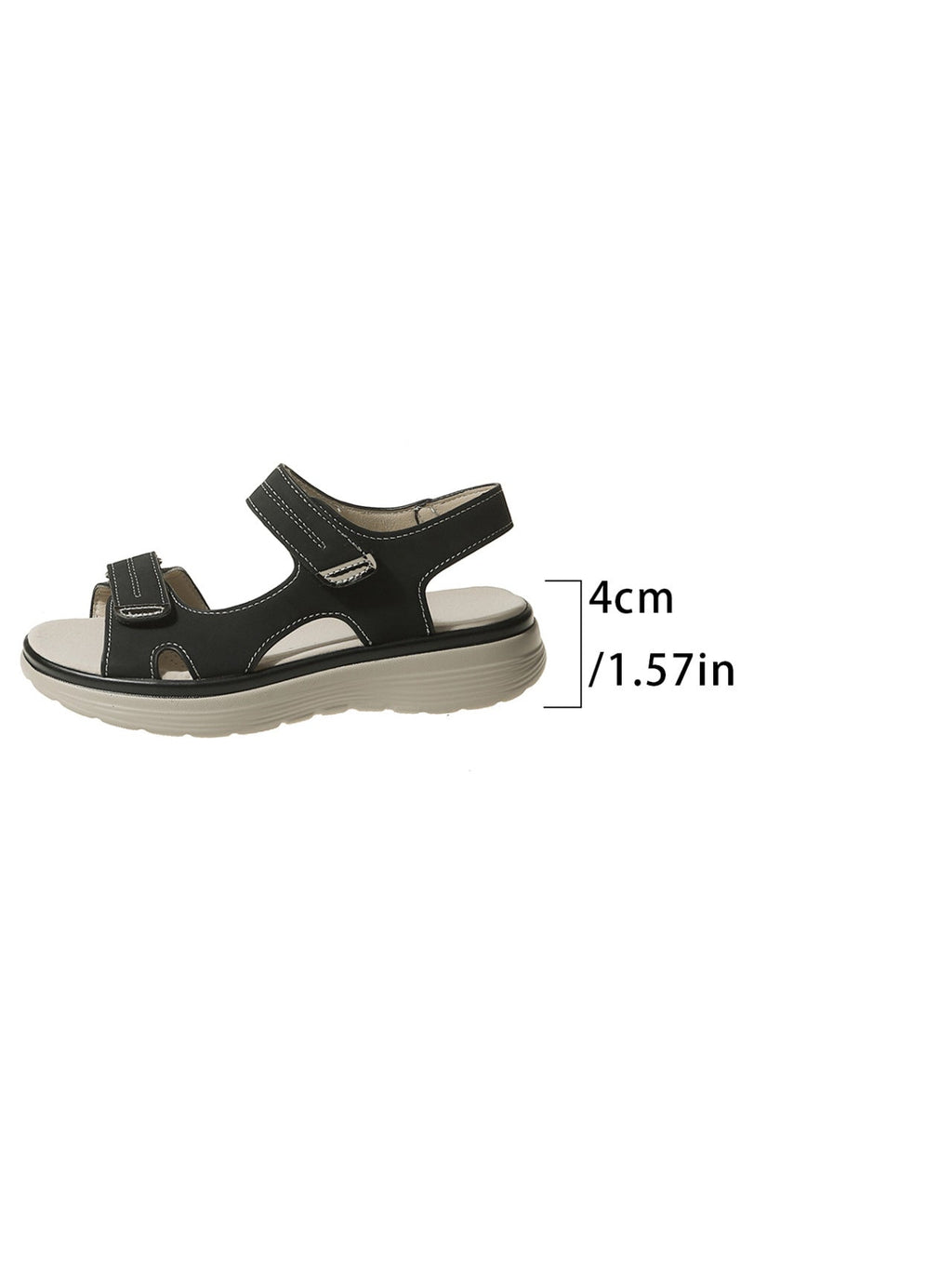 Sandales confortables pour femmes avec des sangles réglables et semelle amortissante R&B
