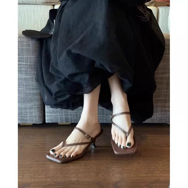 Sandales élégantes pour femmes avec design à lanières tendance R&B