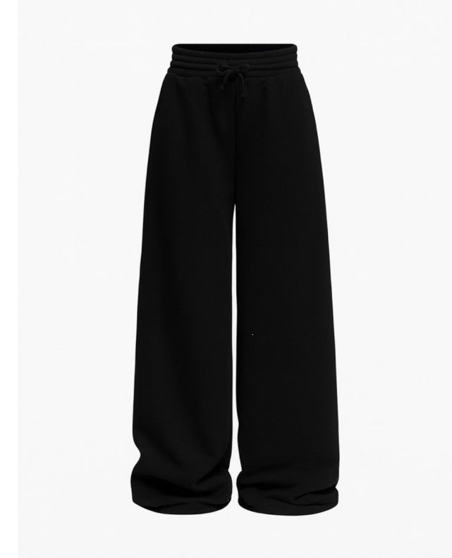 Pantalon de lounge unisexe en molleton avec cordon de serrage élastique, poches latérales et jambe droite Echo Archiv