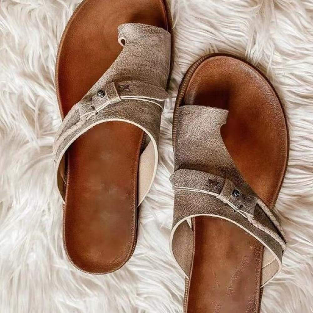 Sandales à brides confortables pour femmes avec design de bride ajustable et semelle anatomique R&B