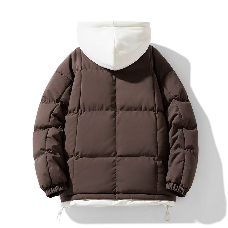 Veste de transition matelassée pour hommes avec capuche amovible