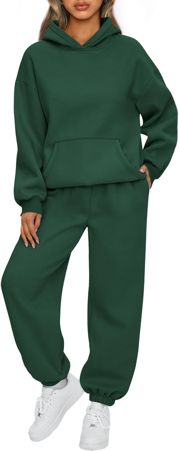 Ensemble confortable de sweat à capuche oversize et de jogging pour femmes en mélange de coton doux Echo Archiv