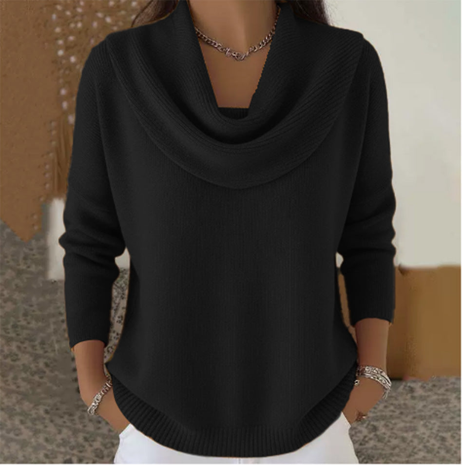 Pull Bootcut Stylé pour Femmes avec Col Cascading