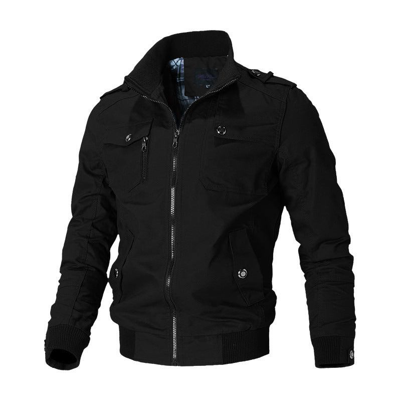 Veste bomber urbaine pour hommes avec col contrasté, poche poitrine zippée et doublure matelassée Echo Archiv