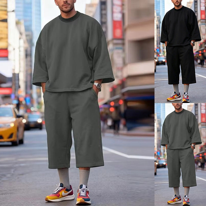 Ensemble Lounge Oversize Doux pour Femmes avec Manches Chauve-Souris Amples et Pantalon Élastique Echoarchiv