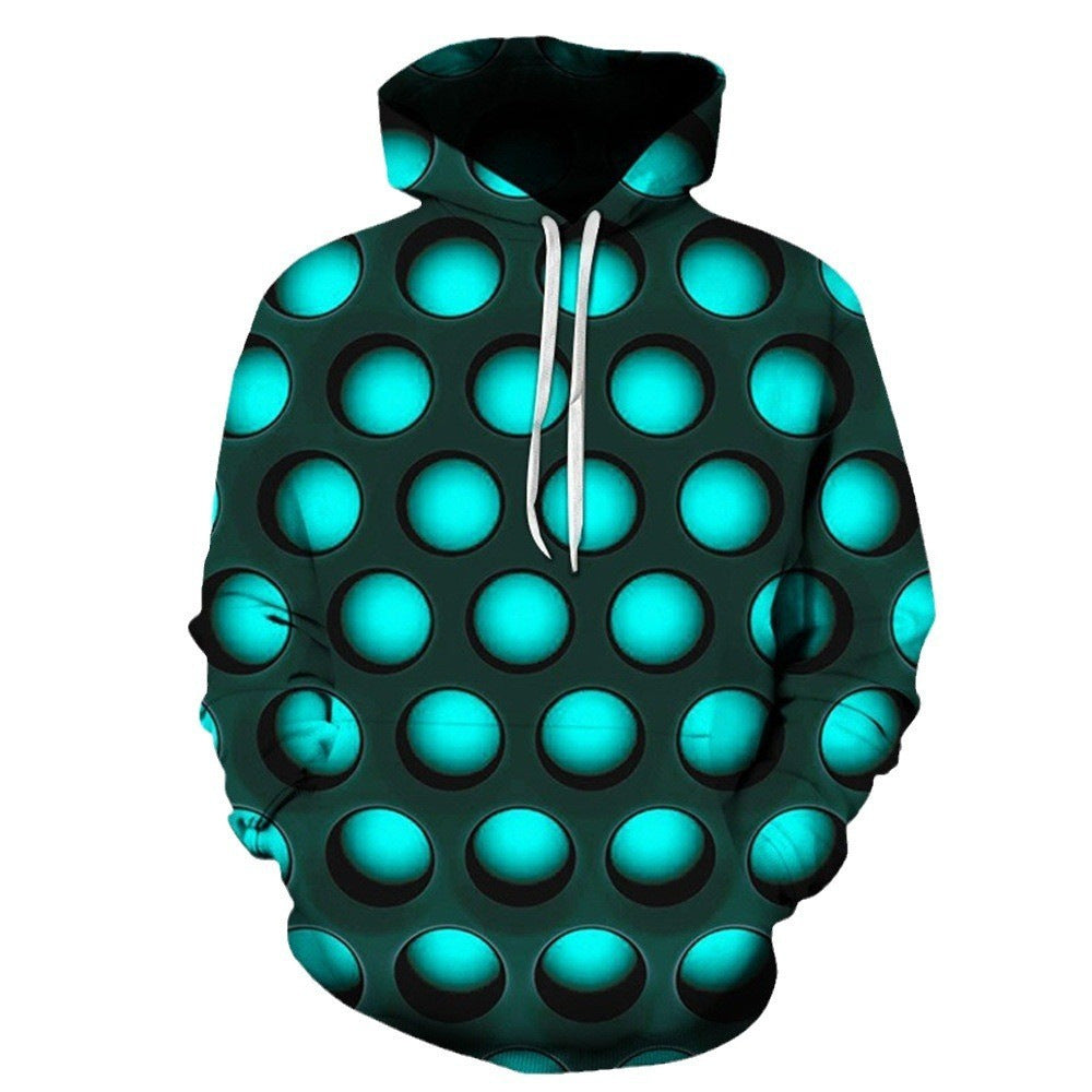 Sweat à capuche créatif pour femmes avec motif géométrique Echoarchiv