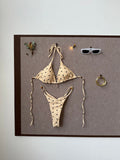 Bikini triangle pour femmes avec un design à pois ludique R&B