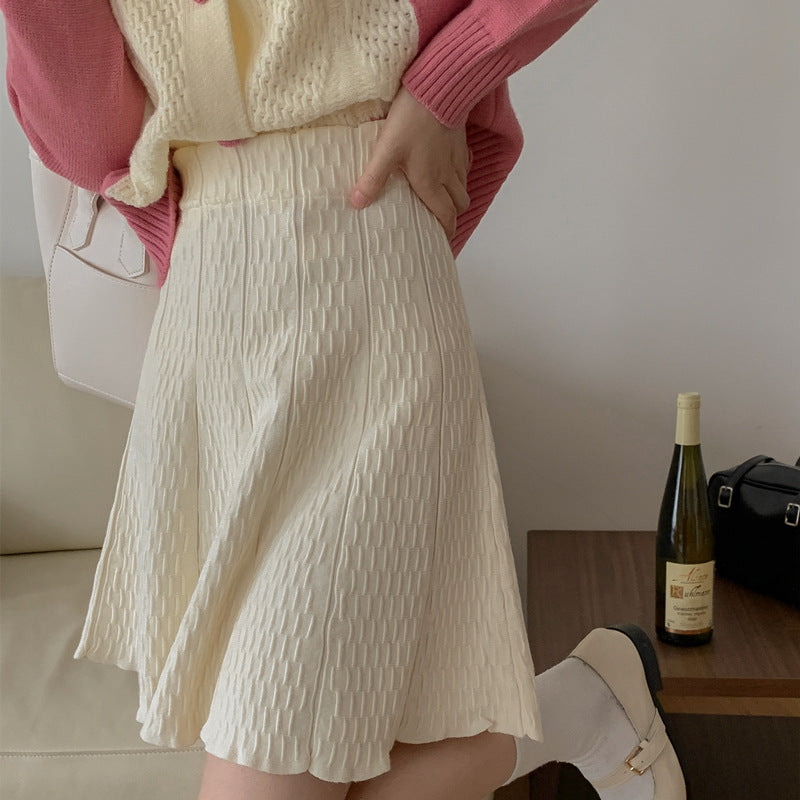 Robe midi en tricot pour femmes avec design structuré Echo Archiv