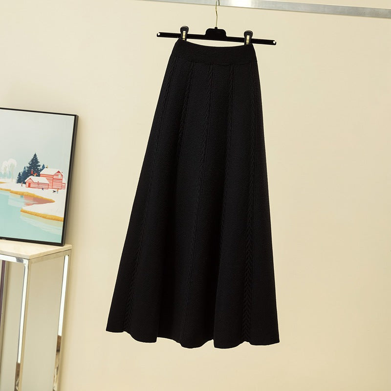 Jupe midi plissée pour femmes avec motif torsadé Echo Archiv