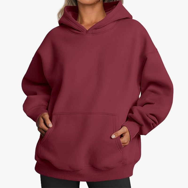 Pull à capuche en molleton Relax pour femmes avec poche kangourou, dos allongé et épaules tombantes Echo Archiv