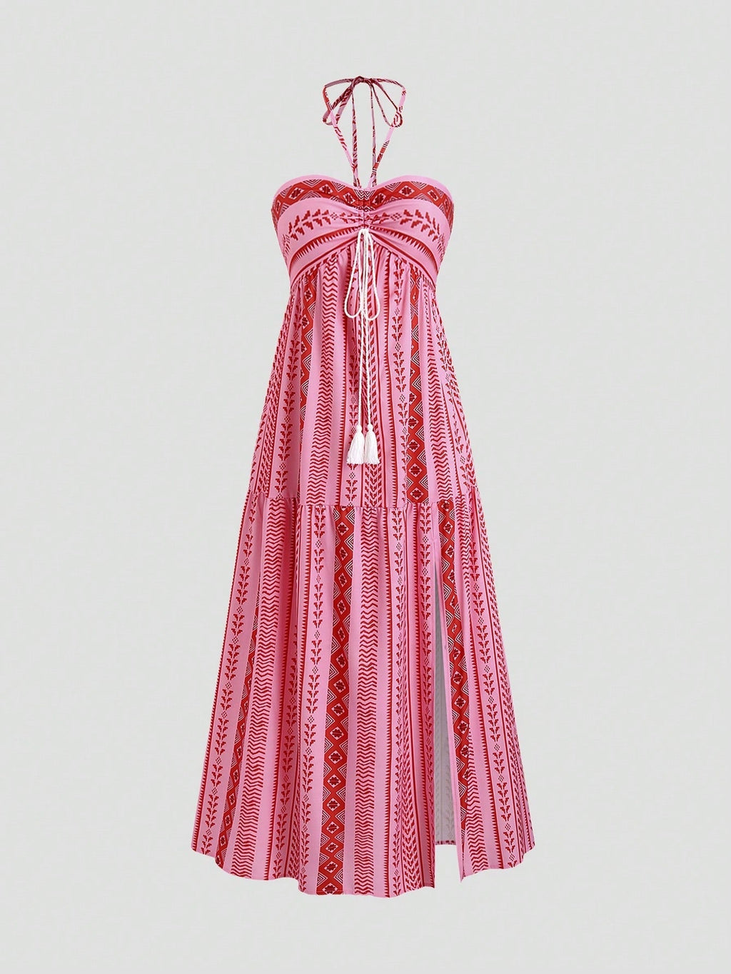 Robe Maxikleid Boho Femme avec Bretelles R&B