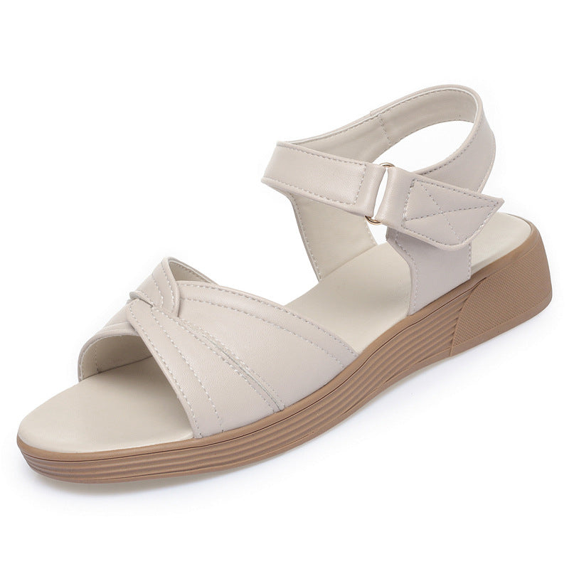 Sandales confortables pour femmes avec design élégant de lanières et talon bloc stable Heidi-Mode