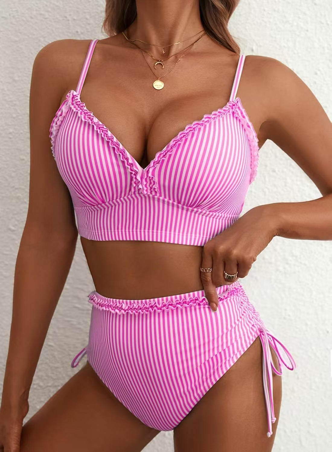 Maillot de bain femme à taille haute avec volants Echo Archiv