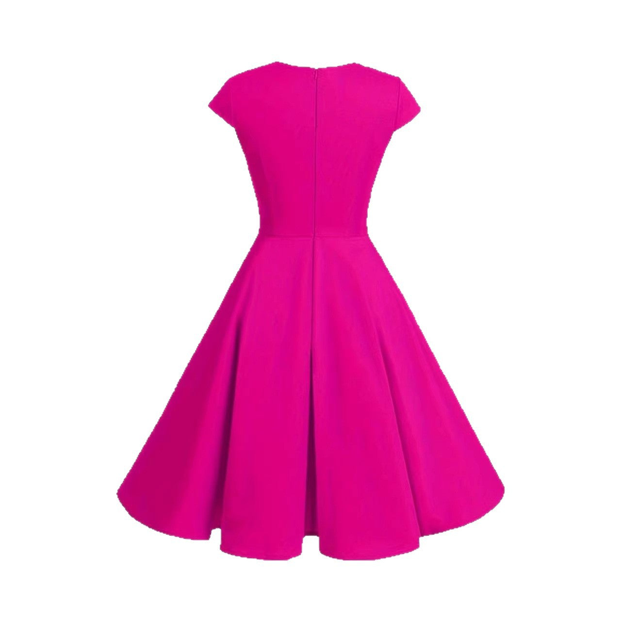 Robe midi femme avec jupe évasée et taille cintrée R&B