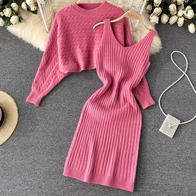 Ensemble robe en tricot et pull Damen Echo Archiv