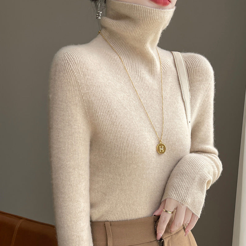 Pull col roulé slim fit pour femmes