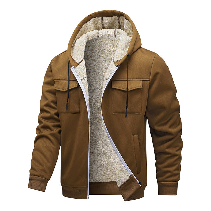 Veste pour hommes chaude et rembourrée