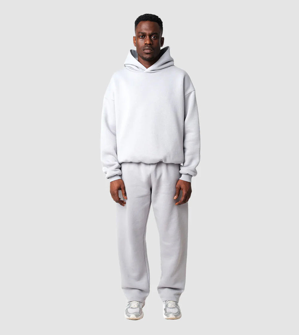 Ensemble de loungewear unisexe confortable avec col roulé haut, sweat-shirt à coupe décontractée et pantalon droit Echo Archiv