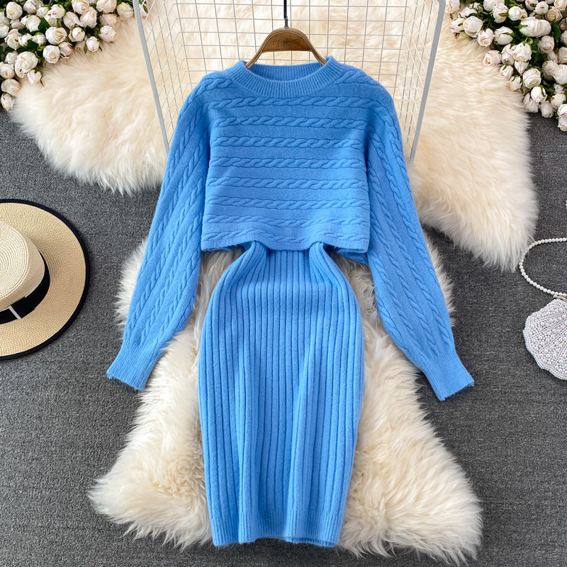 Ensemble de tricot pour femmes avec structure en côtes Echo Archiv