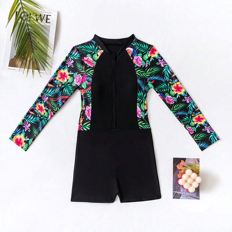 Maillot de bain à manches longues pour femmes R&B