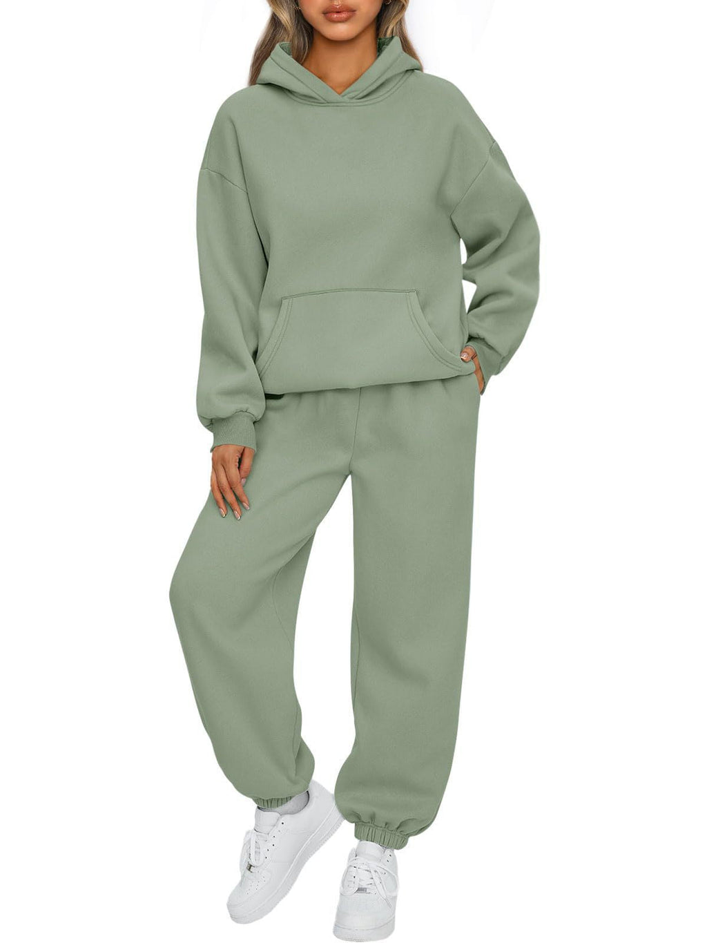 Ensemble confortable de sweat à capuche oversize et de jogging pour femmes en mélange de coton doux Echo Archiv