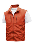 Gilet outdoor multifonctionnel pour hommes avec col montant et plusieurs poches zippées Echo Archiv