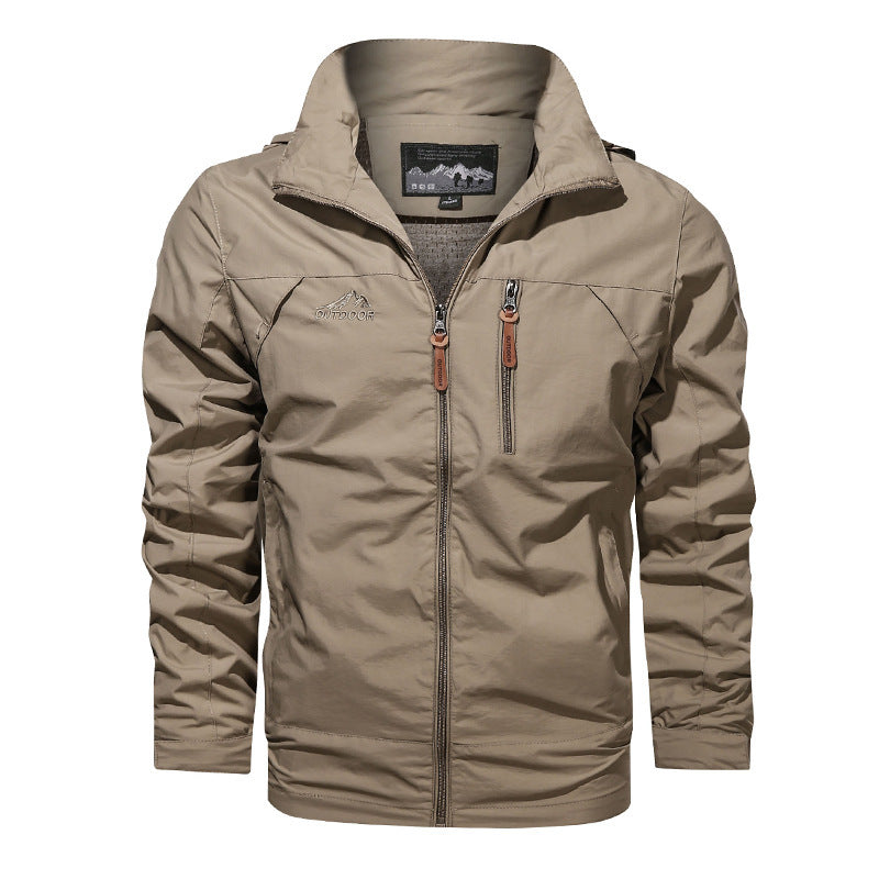 Veste d'extérieur légère pour hommes Windbreaker avec revêtement déperlant et doublure en mesh respirant Echo Archiv