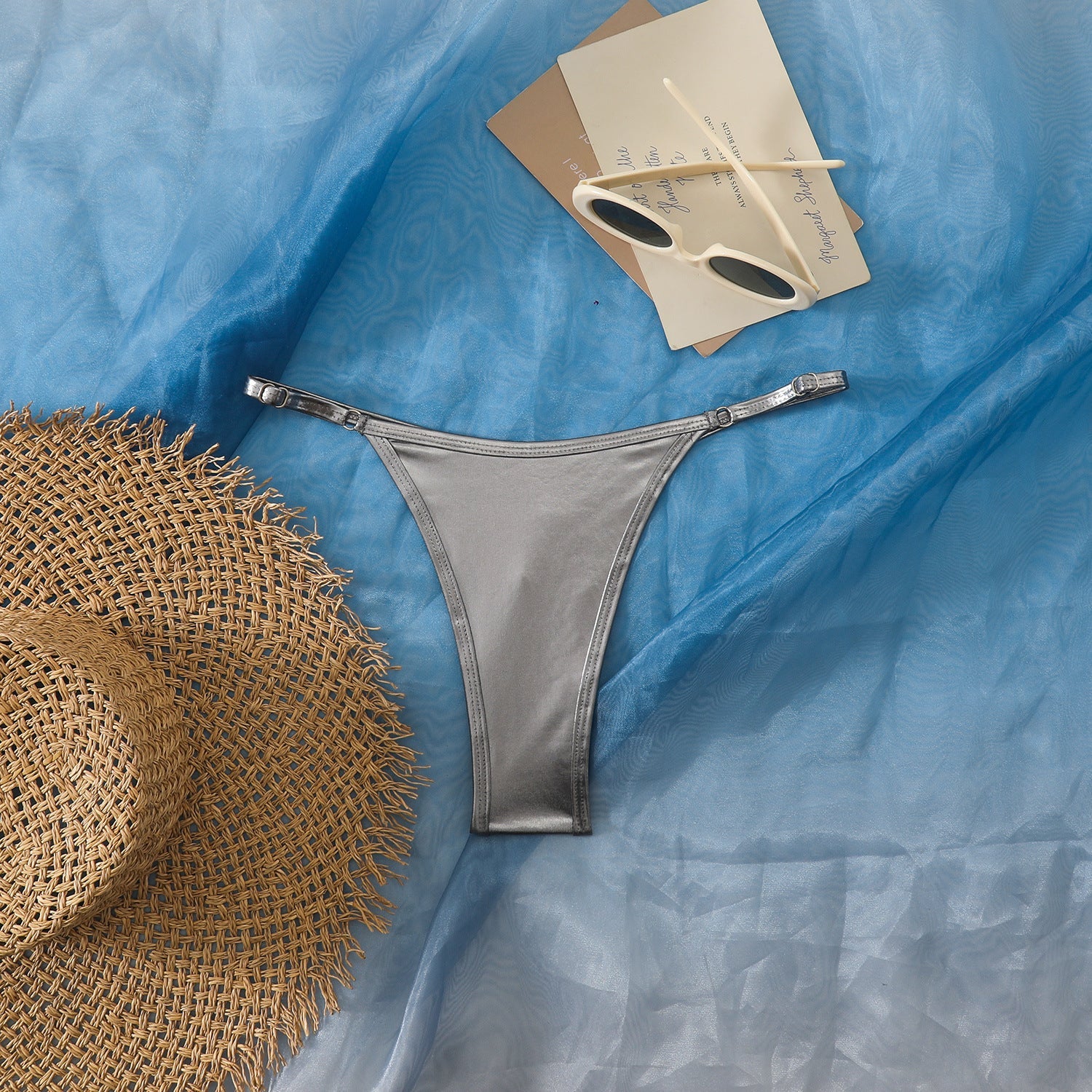 Culotte de bikini taille haute pour femmes au design élégant R&B