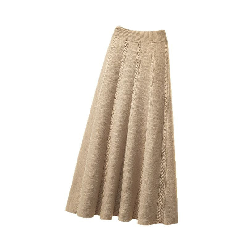 Jupe midi plissée pour femmes avec motif torsadé Echo Archiv