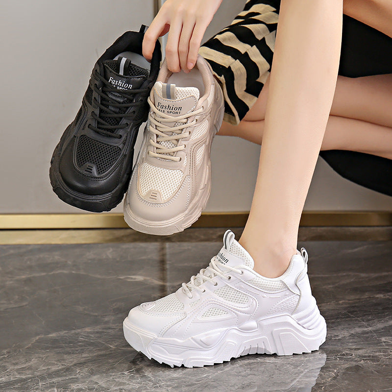 Baskets de plateforme sportives pour femmes avec tige respirante et semelle robuste R&B
