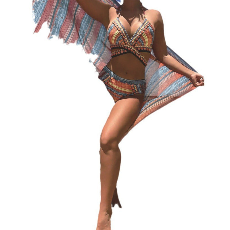 Ensemble de bikini haut de gamme pour femmes avec motif unique R&B