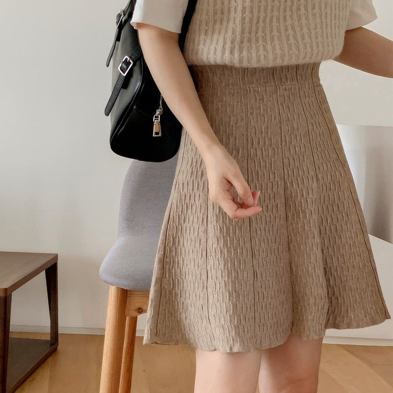 Robe midi en tricot pour femmes avec design structuré Echo Archiv
