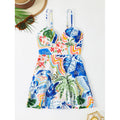Robe de vacances pour femmes avec motif tropical et coupe flatteuse R&B